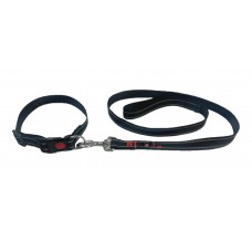 Scoobee Dog Nylon Reflective Collar And Leash Set 1 Inch